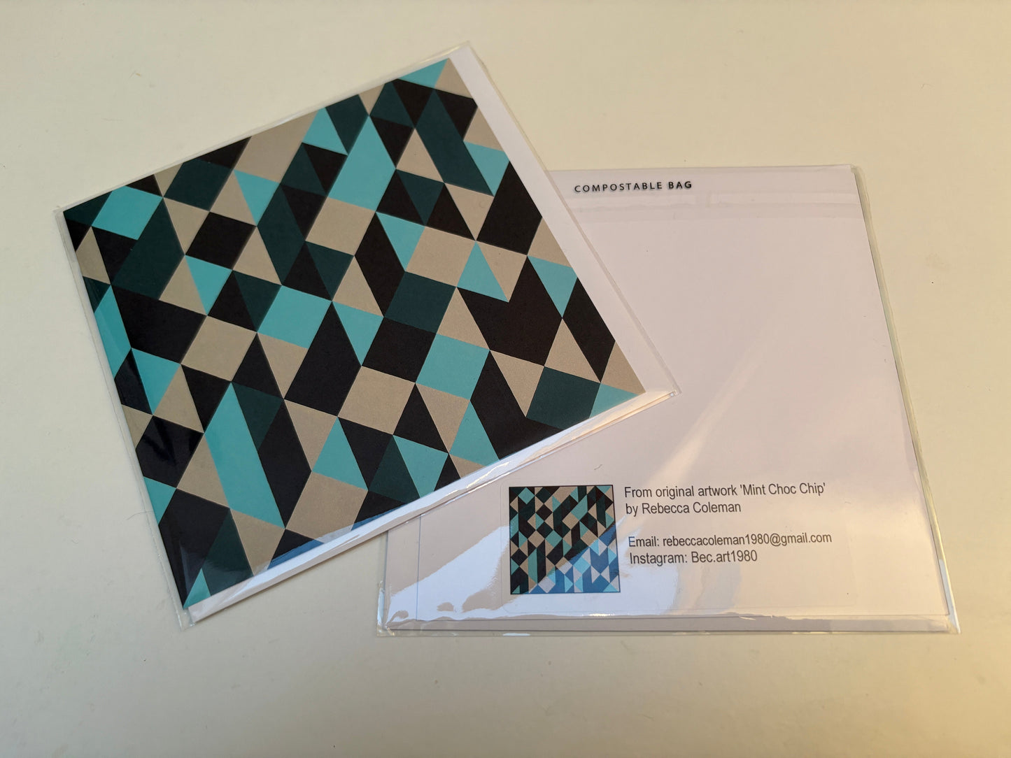 Mint Choc Chip - Greeting card